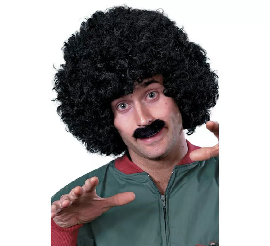 Translation missing: fr.Peluca Afro y Bigote Scouser para Hombre