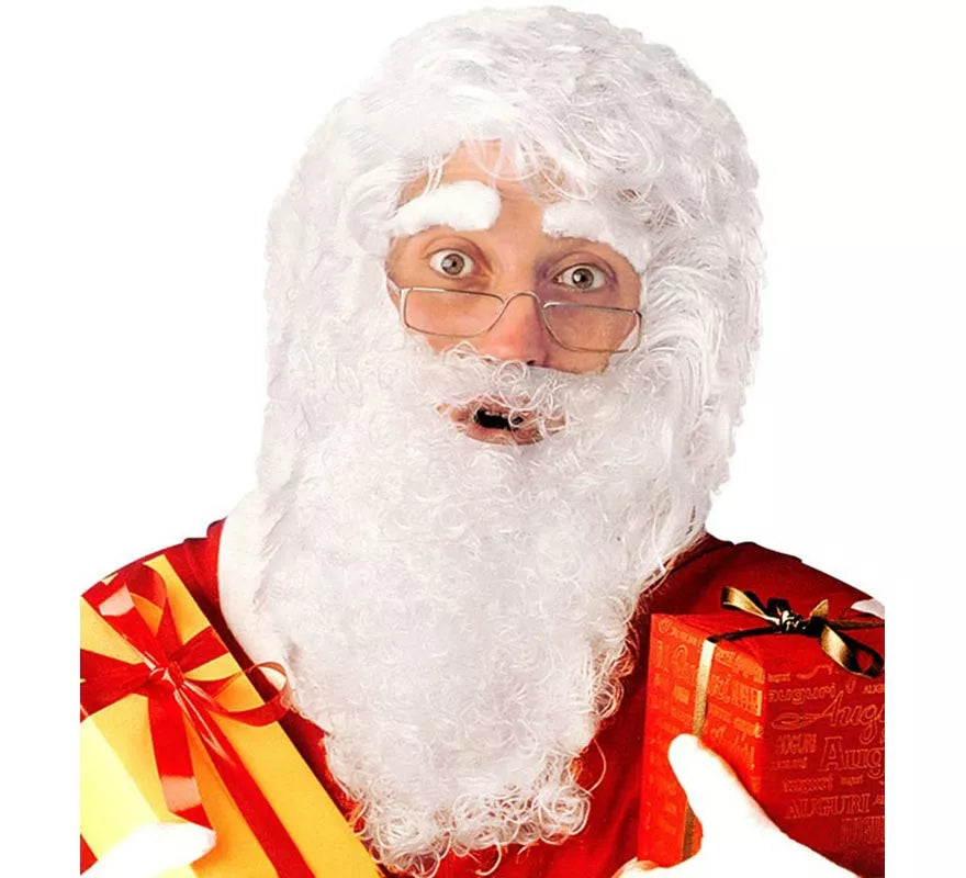 Translation missing: fr.Peluca, Barba, Bigote y Cejas de Papá Noel