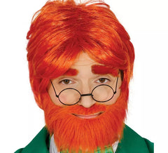 Perruque avec Barbe Rouge