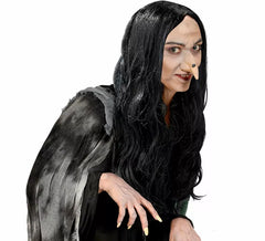 Perruque de sorcière noire Amelia