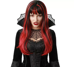 Perruque de Sorcière Rouge et Noire