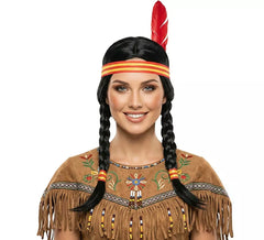 Perruque d´Indienne avec Tresses