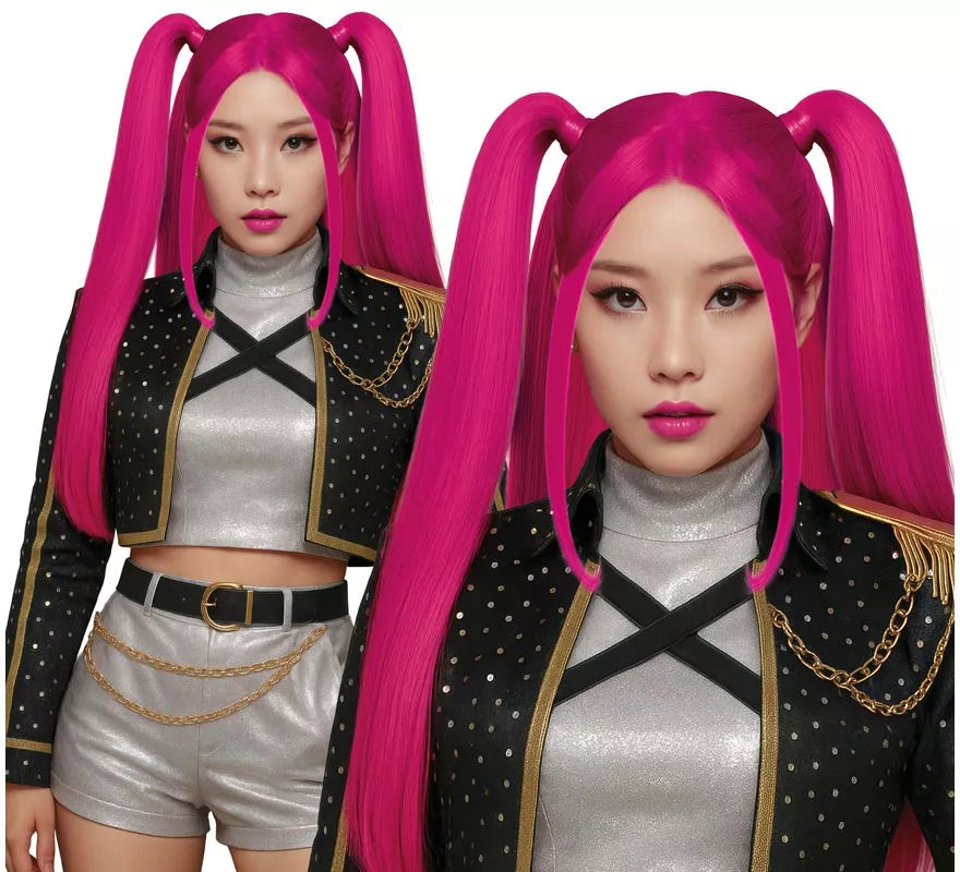 Translation missing: fr.Peluca rosa de Cantante K-Pop
