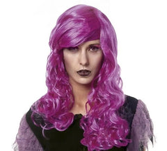 Perruque de mariée morte fuchsia adulte