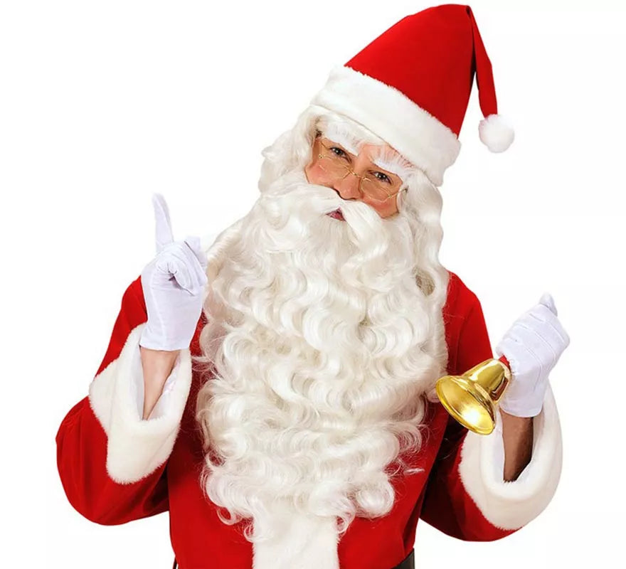 Translation missing: fr.Peluca de Papá Noel con Barba, Bigote y Cejas