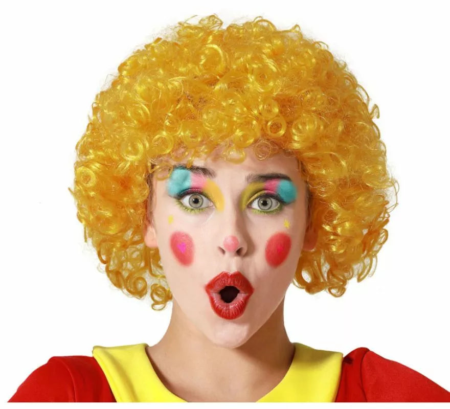 Peluca de Payaso Rizada en Varios colores