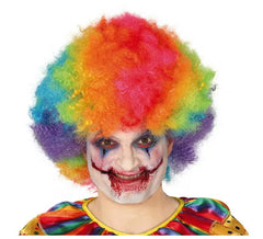Perruque de Clown Bouclée Multicouleur