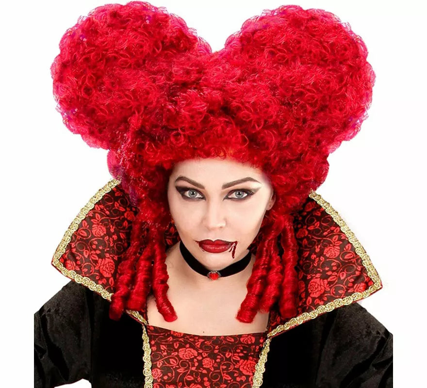 Peluca de Reina de Corazones Pelirroja