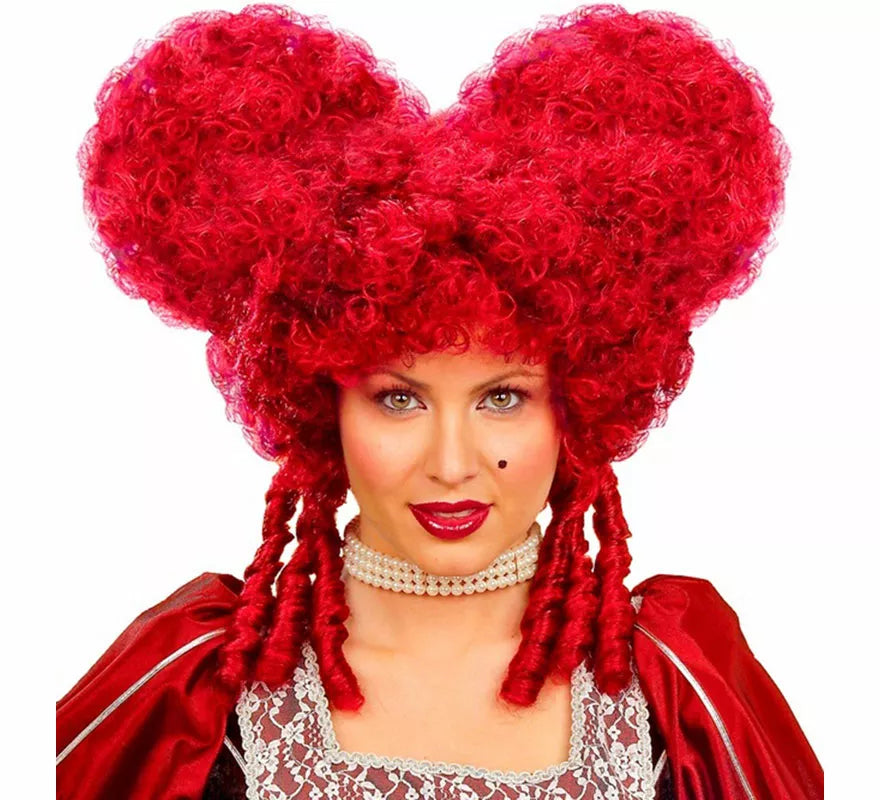 Peluca de Reina de Corazones Pelirroja