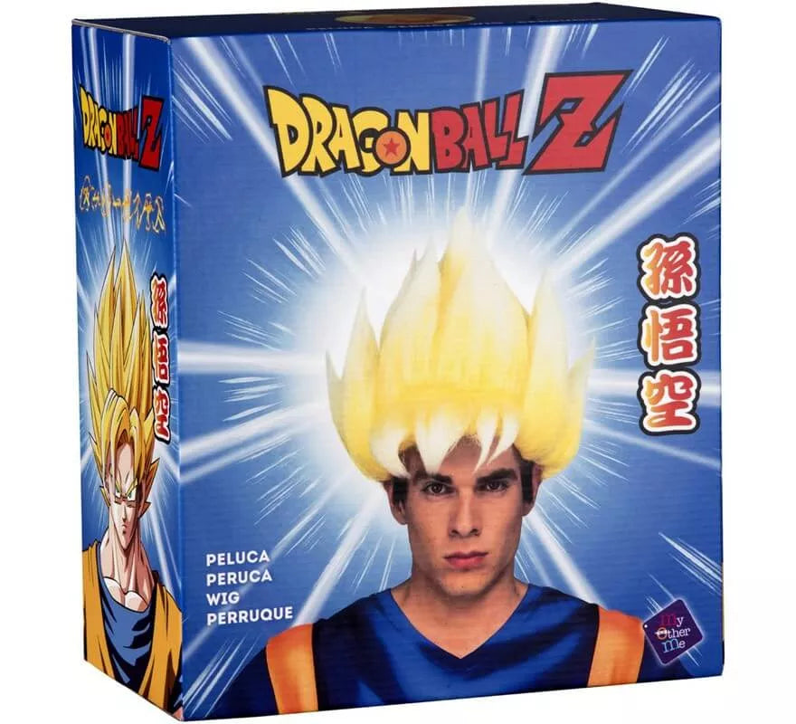 Translation missing: es.Peluca de Saiyan Son Goku de Dragón Ball en caja para hombre