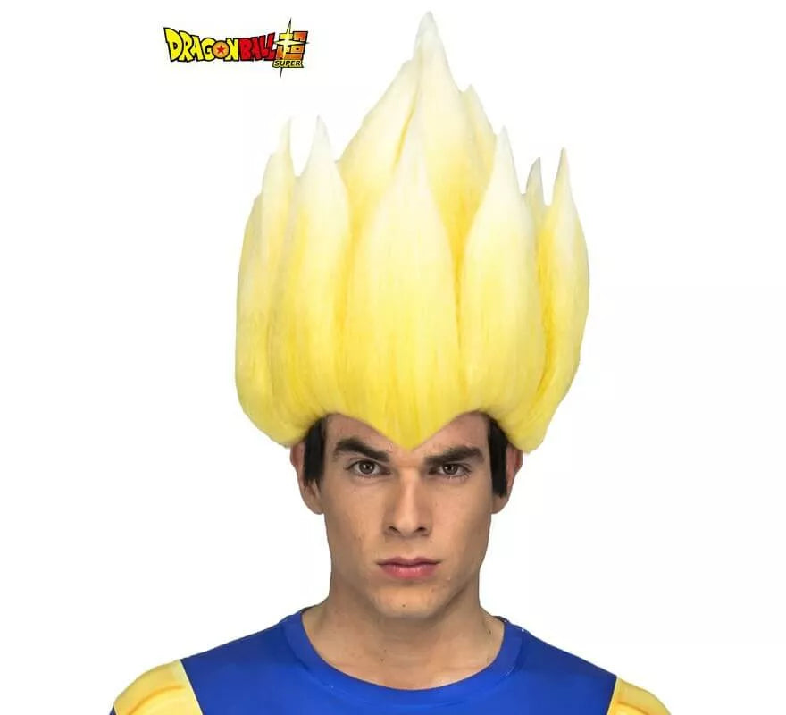Translation missing: fr.Peluca de Saiyan Vegeta de Dragón Ball en caja para hombre
