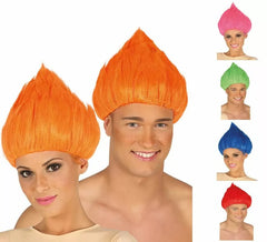Perruque Troll en plusieurs coloris