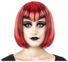 Perruque Bob Vampire Rouge Adulte