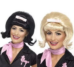 Perruque Carré Plongeant Années 50 avec Ruban Femme en différentes couleurs