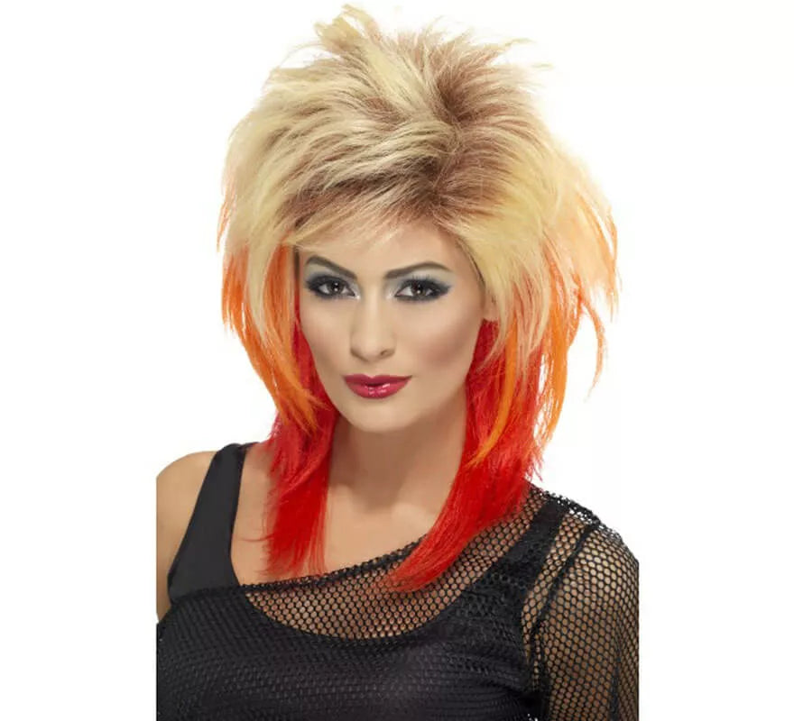 Translation missing: fr.Peluca estilo Mullet Rubia degradado a Rojo