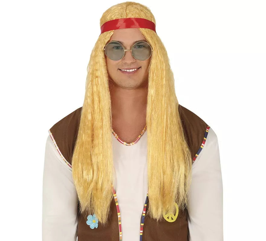 Translation missing: fr.Peluca Hippie con Cinta roja