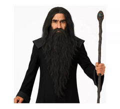 Perruque de Magicien avec une barbe