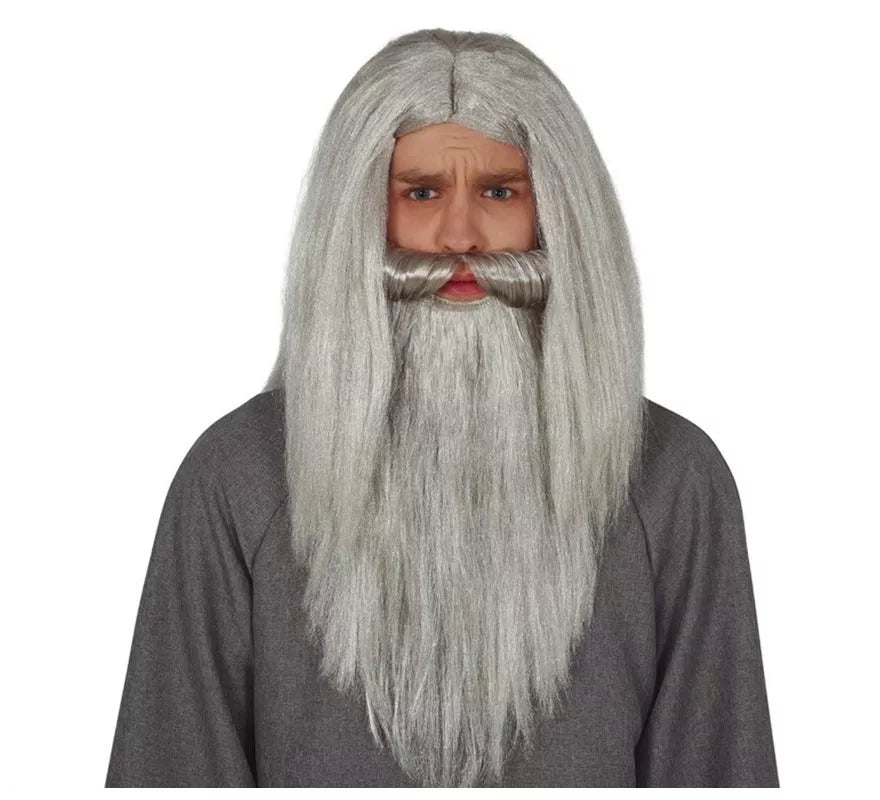 Translation missing: fr.Peluca Mago Melena y Barba Gris