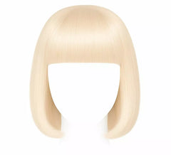 Perruque Blonde Mi-long avec une frange