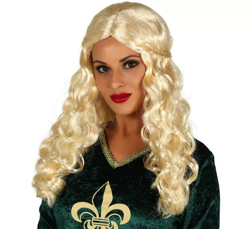 Translation missing: fr.Peluca Medieval Rubia con Trenzas