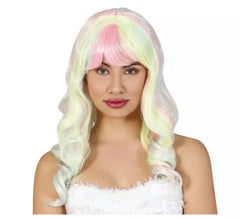 Perruque de cheveux colorés dans une boîte de haute qualité
