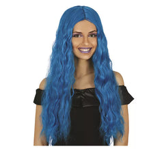 Perruque de cheveux longs ondulés de différentes couleurs