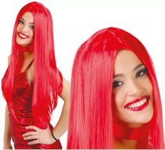 Perruque Rouge de diablesse pour Halloween