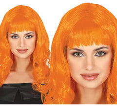 Perruque crinière orange
