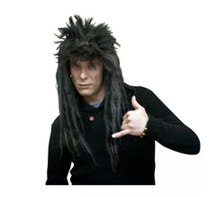 Perruque Punk avec des dreadlocks noirs