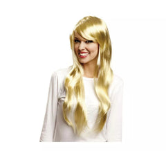 Perruque Blonde Longue avec Frange