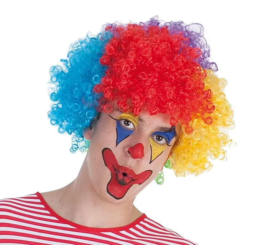 Translation missing: fr.Peluca multicolor de Payaso