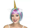 Peluca Multicolor de Unicornio con Cuerno y Orejas