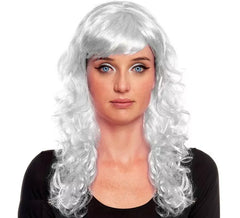 Perruque Ondas blanche avec frange
