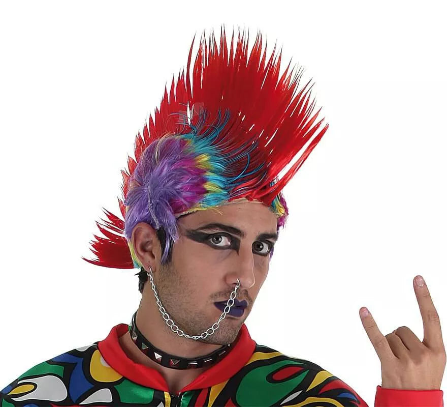 Translation missing: fr.Peluca Punk multicolor