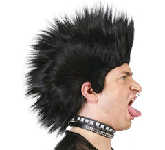 Perruque de Punk Noire