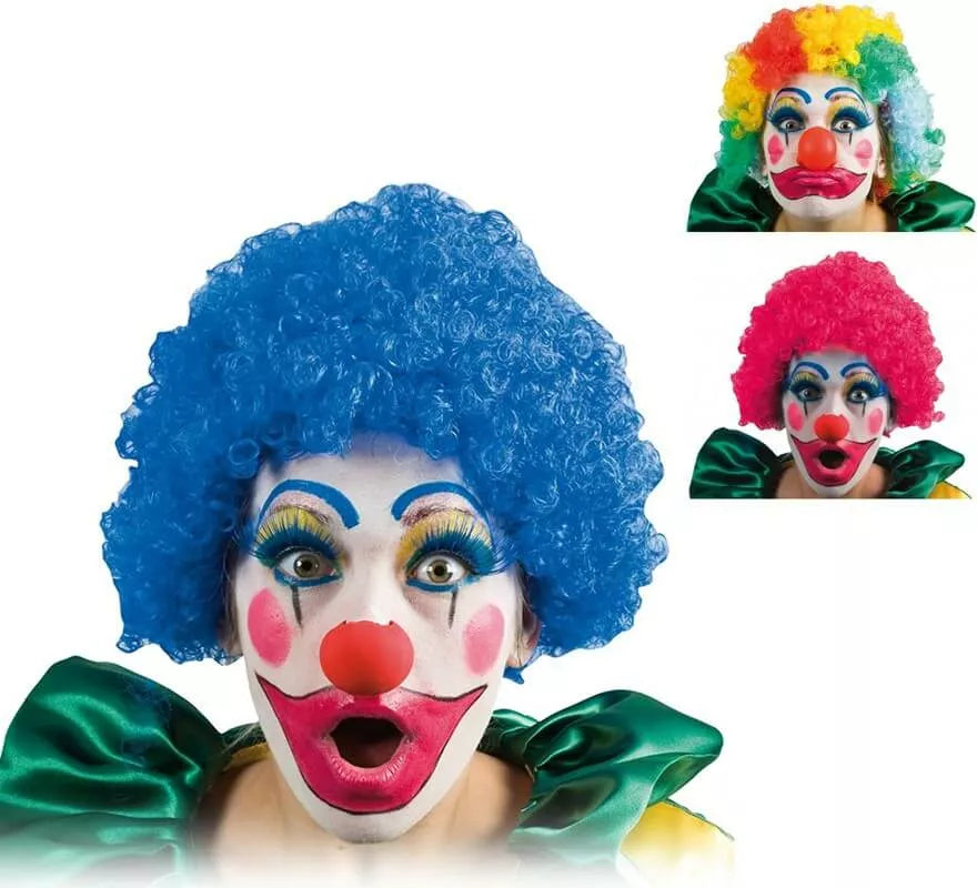 Translation missing: fr.Peluca Rizada de Payaso en varios colores