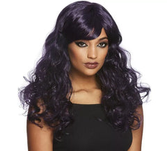 Bouclés perruque gothique noir et violet