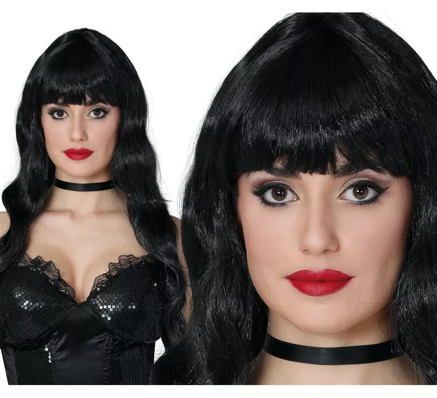 Translation missing: fr.Peluca rizos negra para mujer