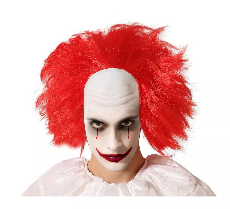 Peluca Roja de Payaso Asesino