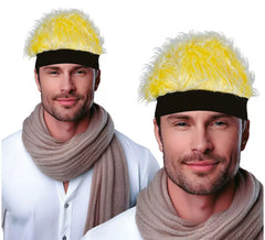 Perruque blonde avec ruban