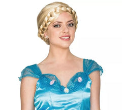 Perruque Blonde Médiévale avec Tresses
