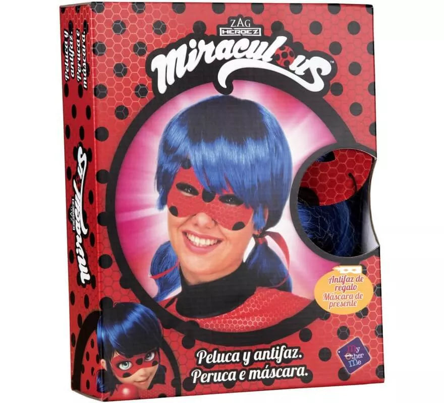 Translation missing: fr.Peluca y Antifaz de Ladybug en caja para mujer