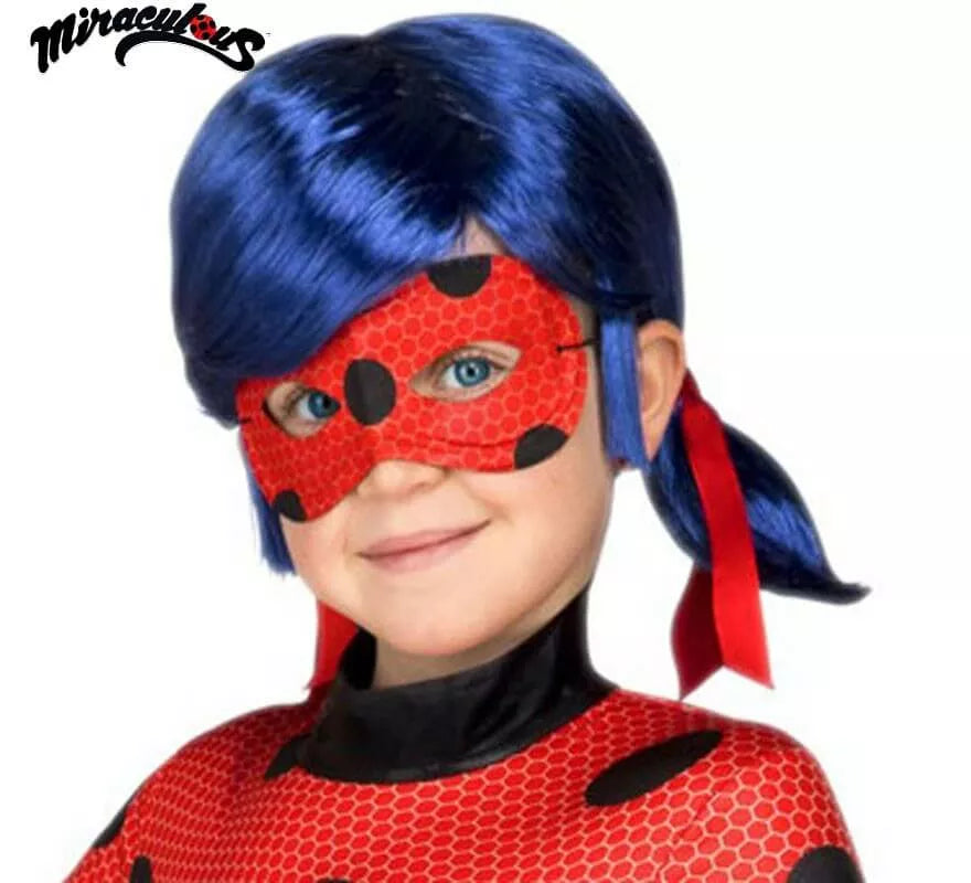 Translation missing: fr.Peluca y Antifaz de Ladybug en caja para niña
