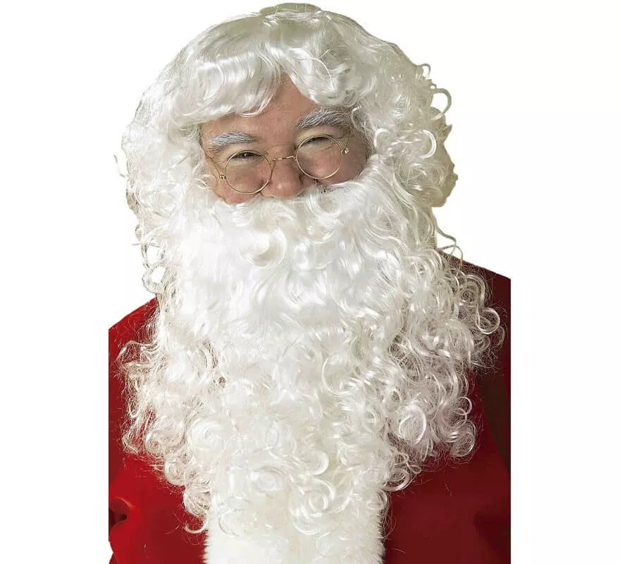 Translation missing: fr.Peluca y Barba con Bigote de Papá Noel para hombre