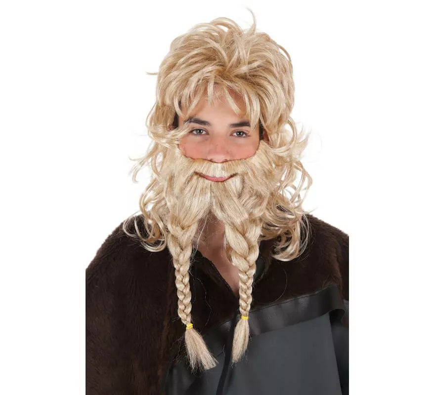 Translation missing: fr.Peluca Y Barba con trenzas de Vikingo