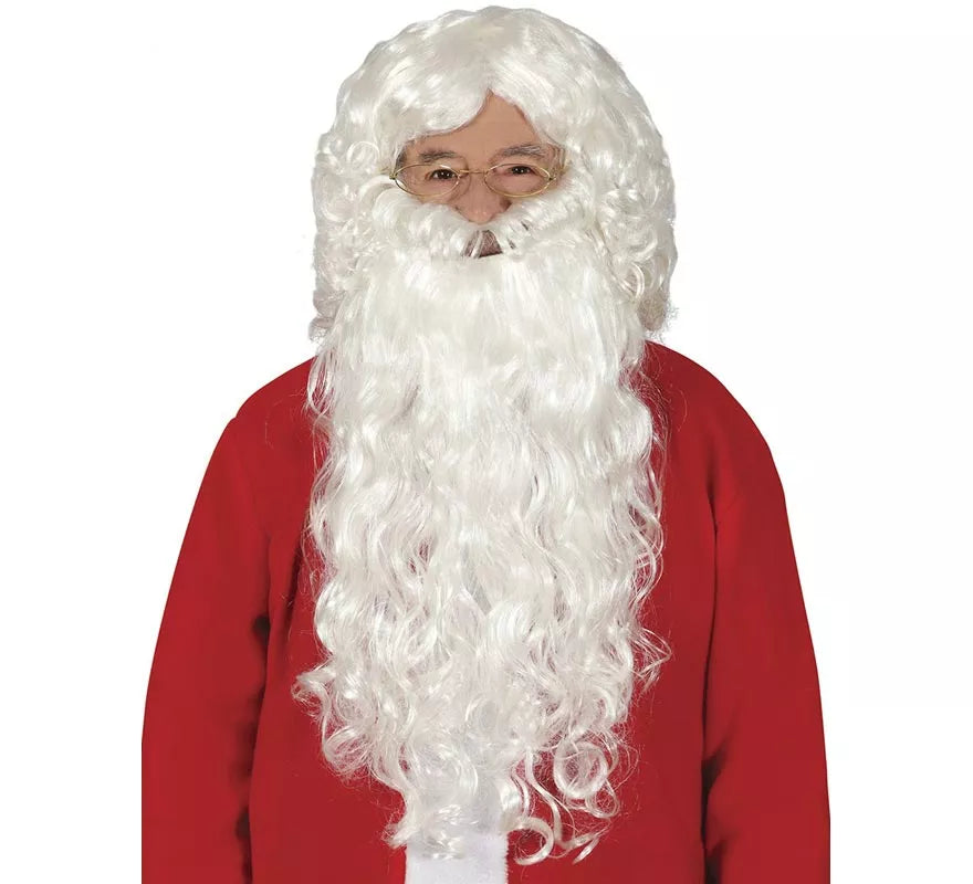 Translation missing: fr.Peluca y barba de Papa Noel extra
