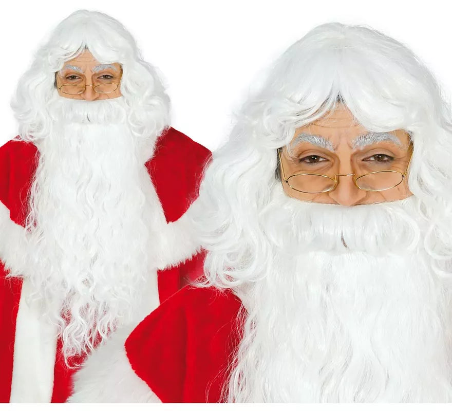 Translation missing: fr.Peluca y barba de Papa Noel extra