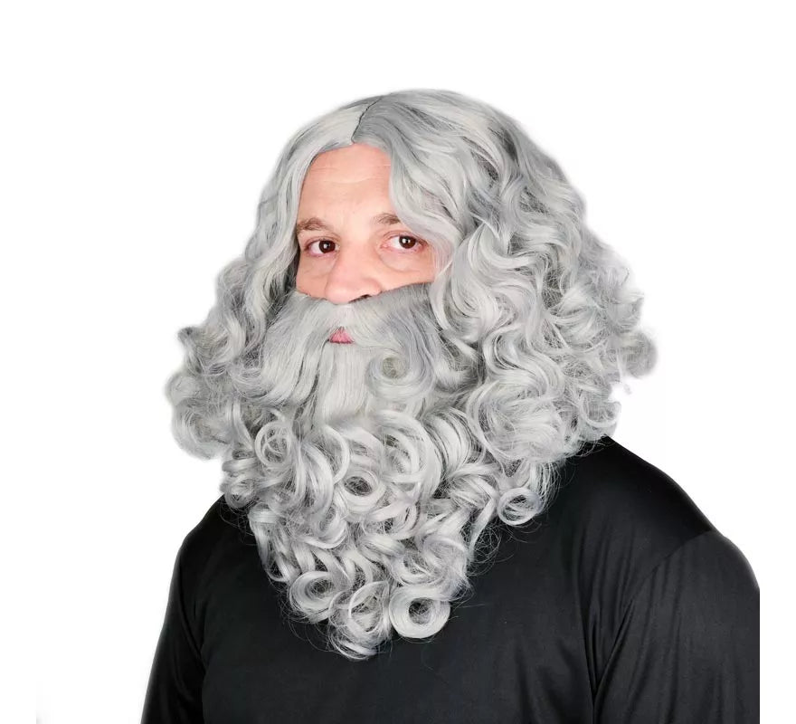 Translation missing: fr.Peluca de Rey Mago con Barba gris mate