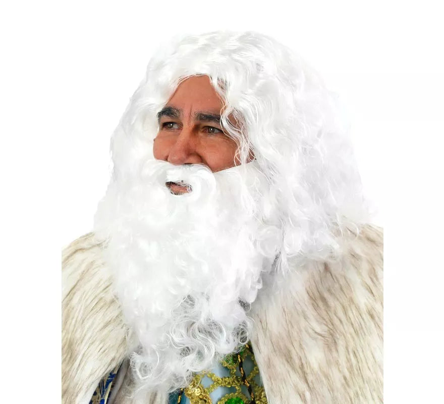 Translation missing: fr.Peluca y barba de Rey Mago Melchor Deluxe