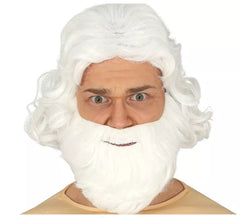 Big perruque et barbe blanche de Noël